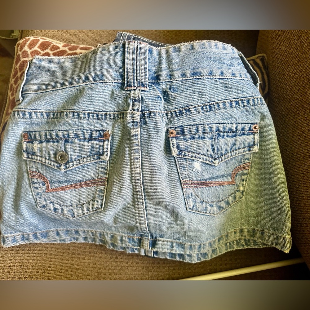 American Eagle Outfitters Light Blue Denim Mini Skirt